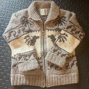Cowichan Style Granted Sweater sz S